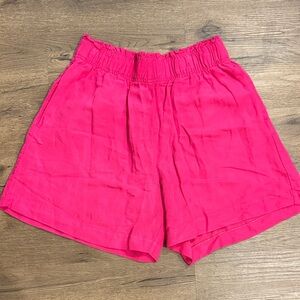 H&M Hot Pink High Waist Shorts